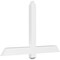 Ekena Millwork Eugene Architectural Grade PVC Gable Bracket, 48"W x 30"H x 2"D x 4"F, 15/12 Pitch GBP048X30X0204EUG00 - alternate 1